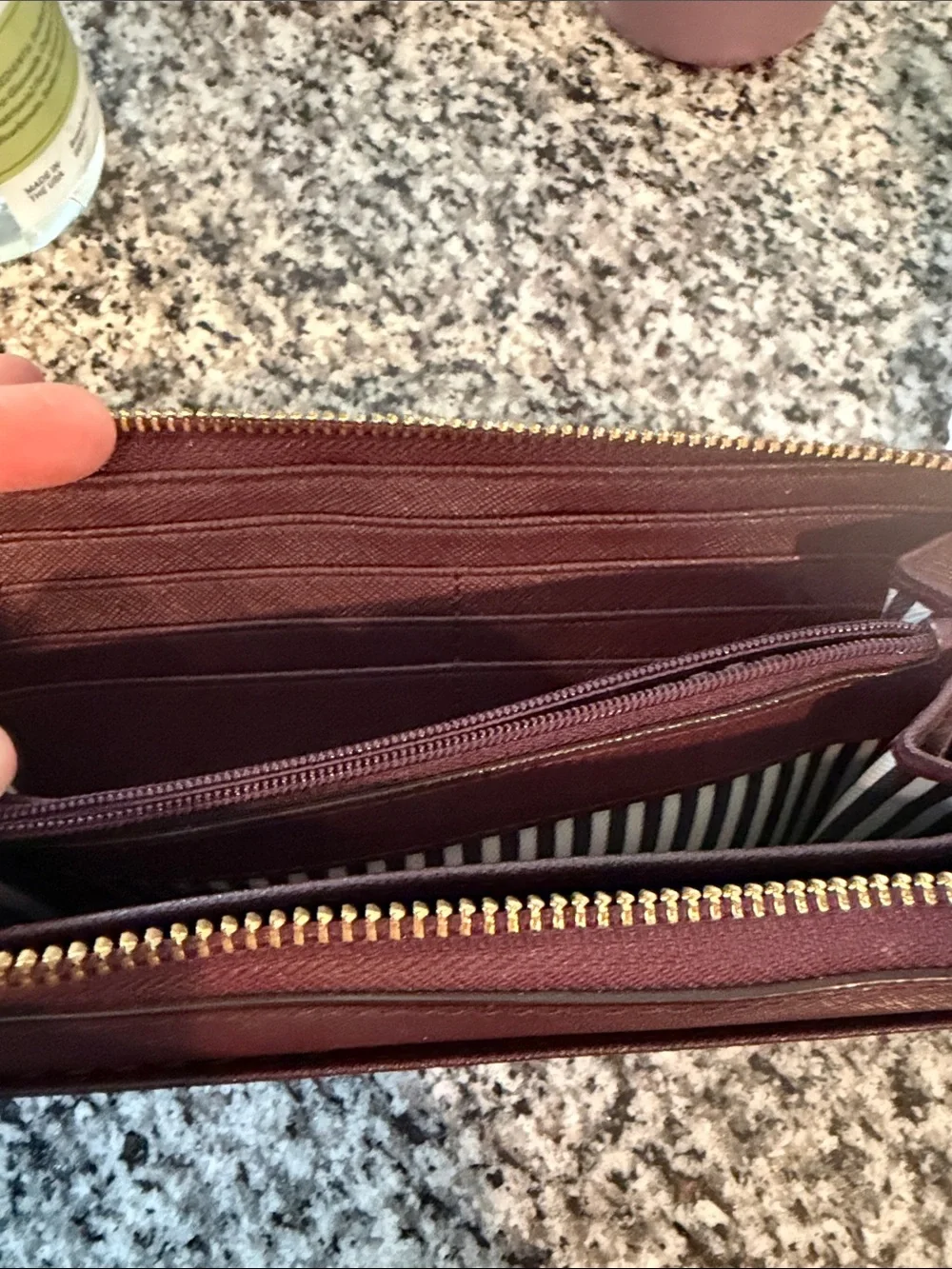 kate spade Zip Wallet in Deep Purple